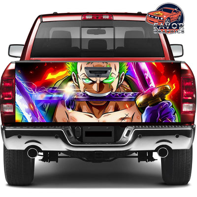 Roronoa Zoro Tailgate Wraps For Trucks SUV Vinyl Wrap