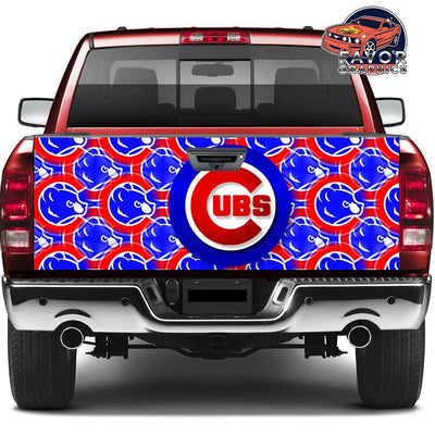 Chicago Cubs Tailgate Wraps For Trucks SUV Vinyl Wrap