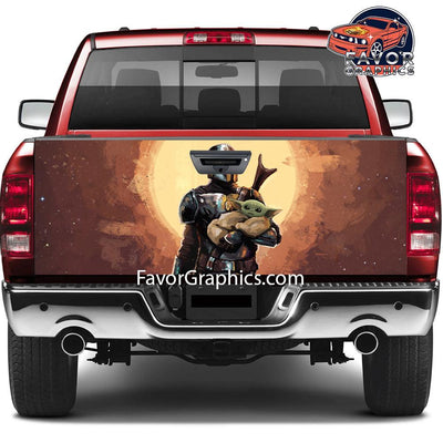 Baby Yoda Tailgate Wraps For Trucks SUV Vinyl Wrap