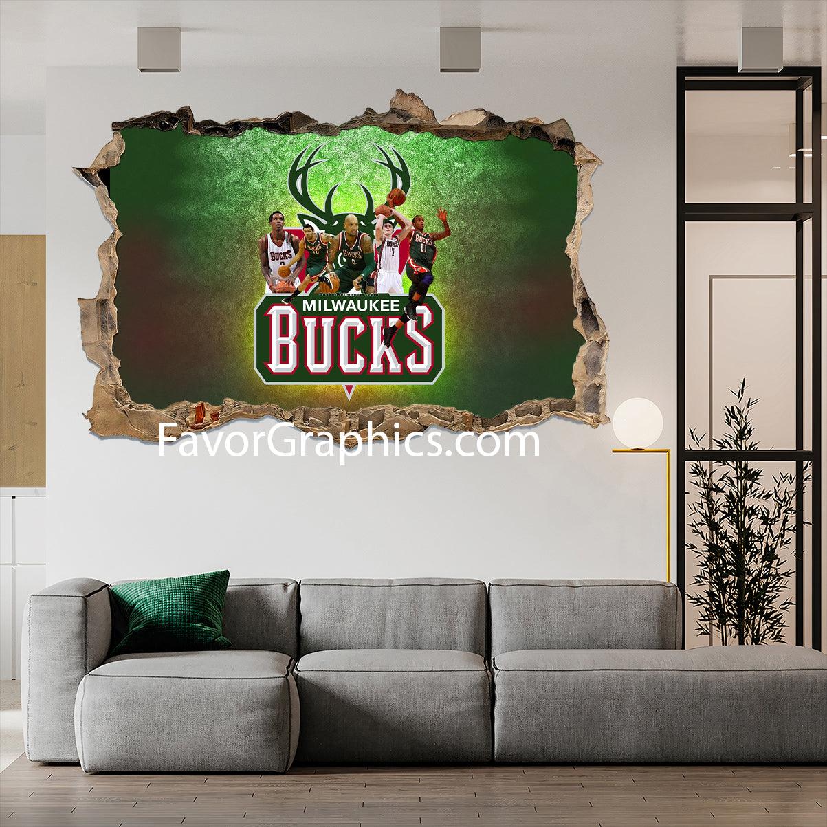 Milwaukee Bucks Vinyl Wall Art Decal Sticker Poster Print Mural