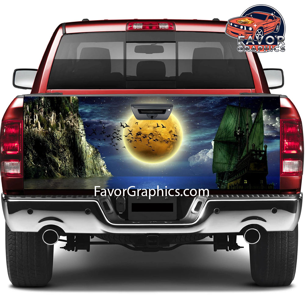 Full Moon Tailgate Wraps For Trucks SUV Vinyl Wrap