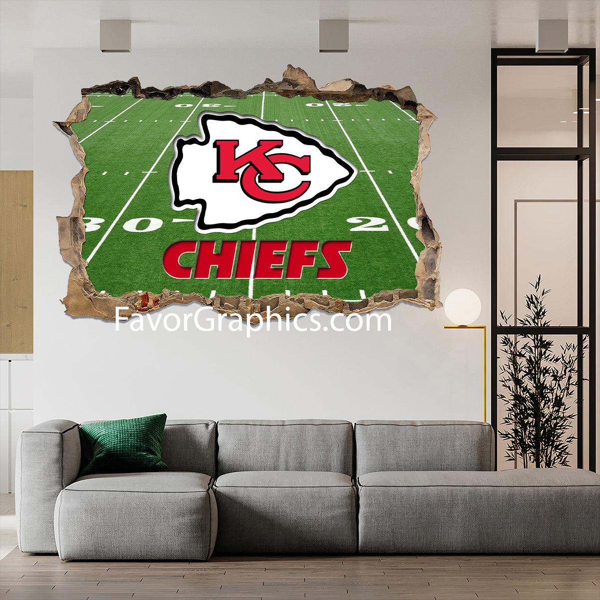 Kansas City Chiefs Vinyl Wall Art Decal Sticker Poster Print Mural