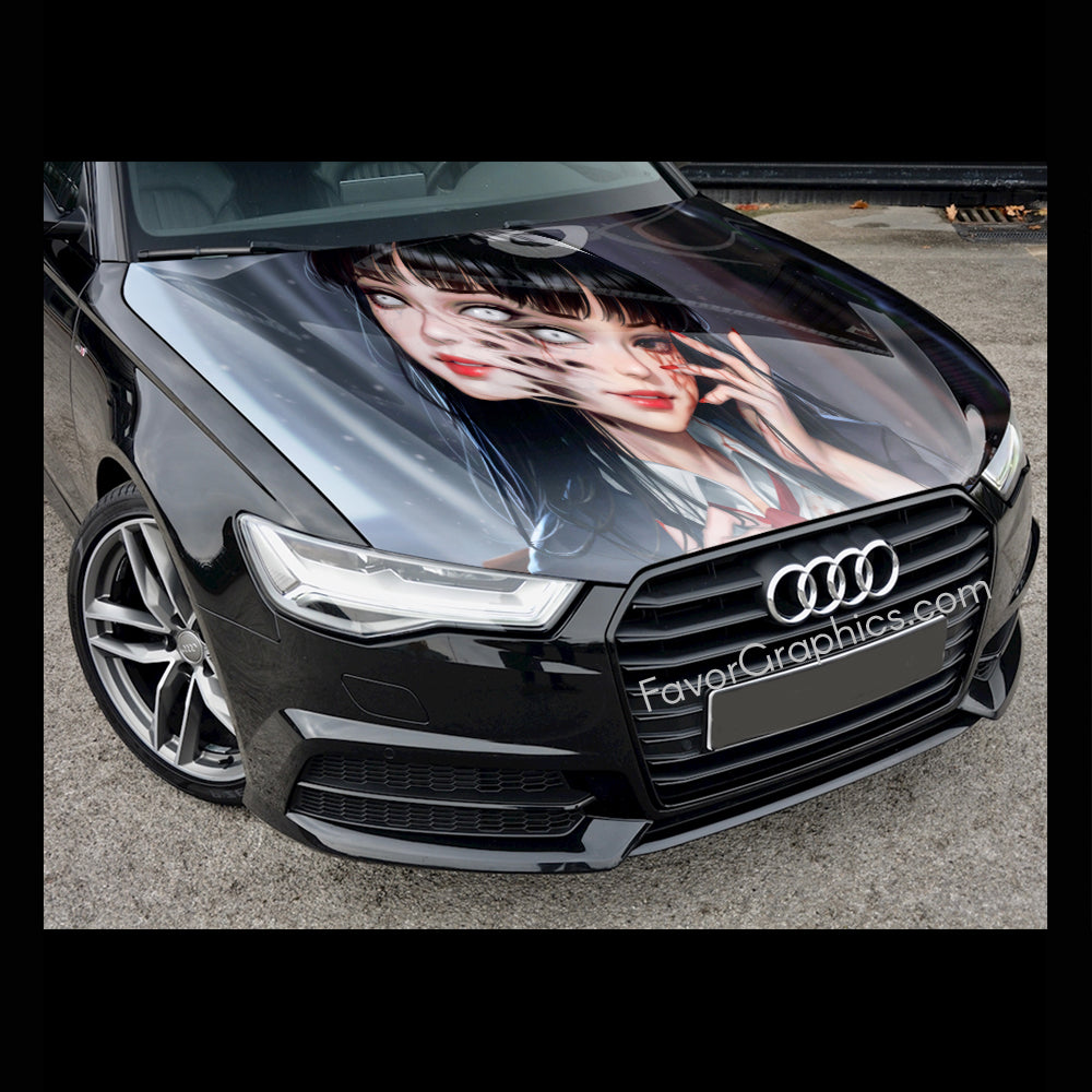 Tomie Kawakami Itasha Car Vinyl Hood Wrap