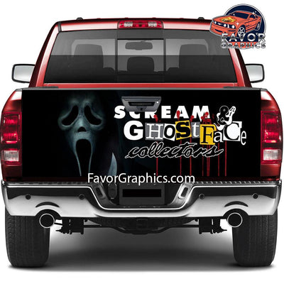 Scream Ghostface Tailgate Wraps For Trucks SUV Vinyl Wrap