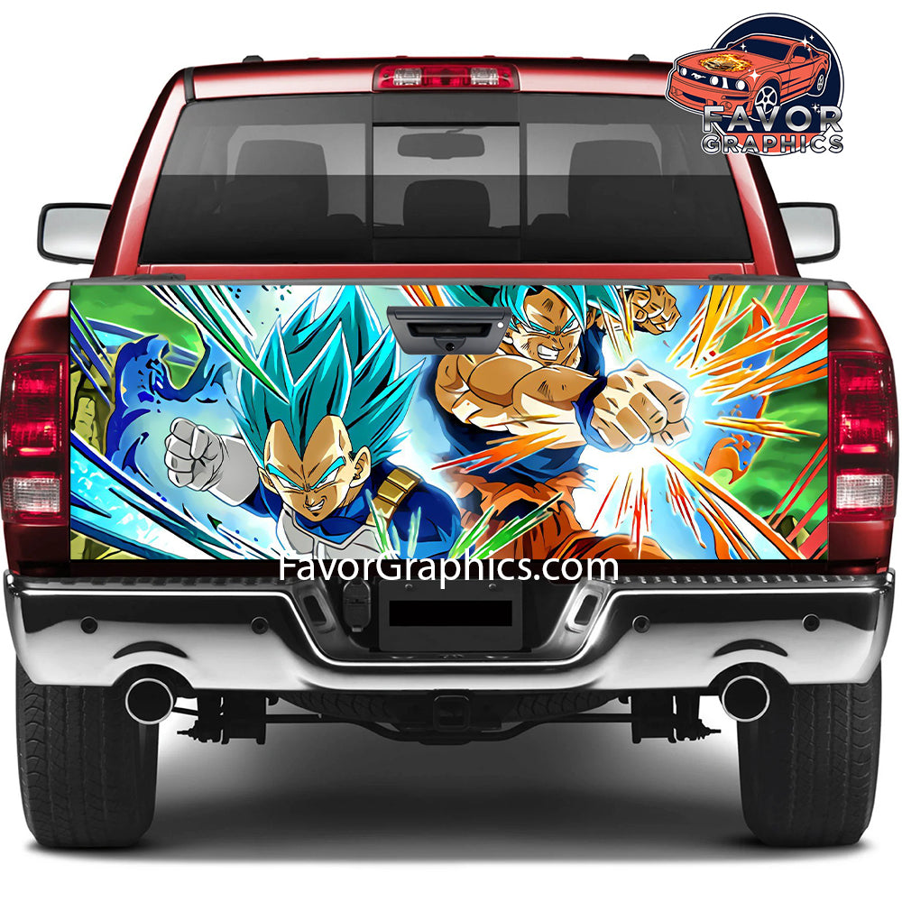 Goku Vegeta Tailgate Wraps For Trucks SUV Vinyl Wrap