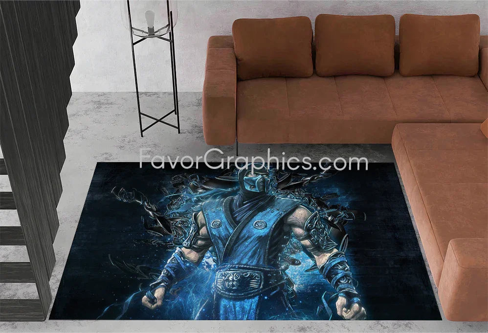 Sub Zero Mortal Kombat Home Bedroom Decor Rug Carpet Mat