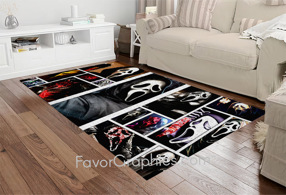 Scream Ghostface Home Bedroom Decor Rug Carpet Mat