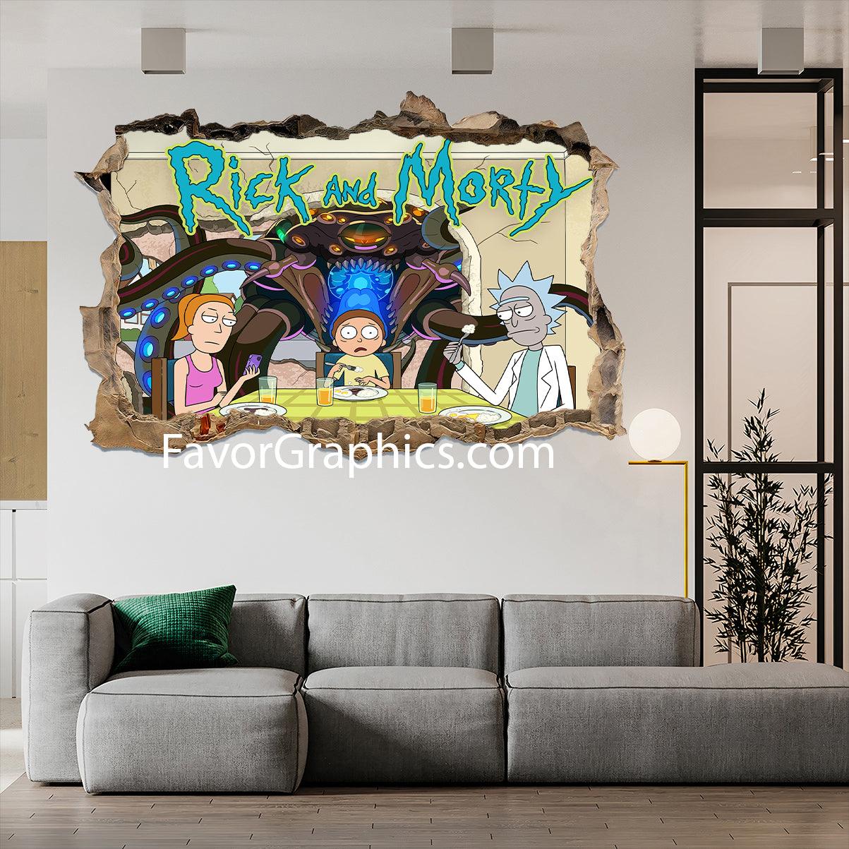 Rick and Morty Vinyl Wall Art Decal Sticker Poster Print Mural