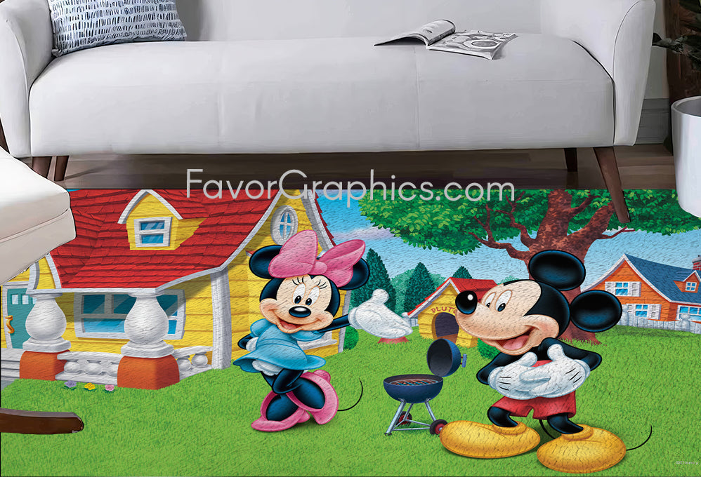 Mickey and Minnie Home Bedroom Decor Rug Carpet Mat