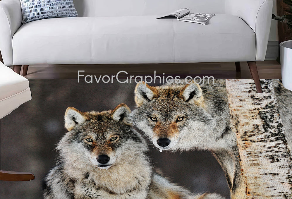 Wolf Home Bedroom Decor Rug Carpet Mat