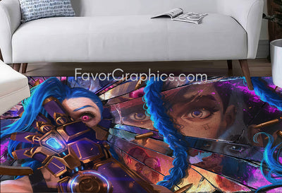 Jinx (League Of Legends) Home Bedroom Decor Rug Carpet Mat