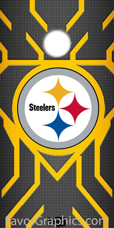 Pittsburgh Steelers Cornhole Wood Board Skin Vinyl Wrap Decal Sticker