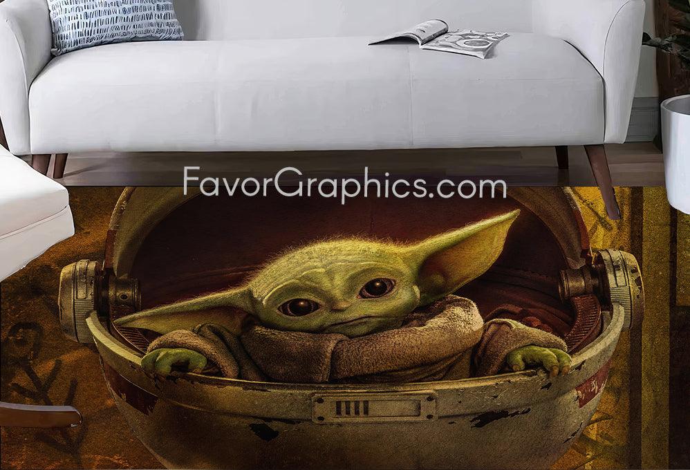 Baby Yoda Home Bedroom Decor Rug Carpet Mat