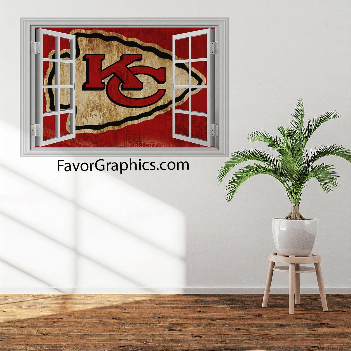 Kansas City Chiefs Vinyl Wall Art Decal Sticker Poster Print Mural