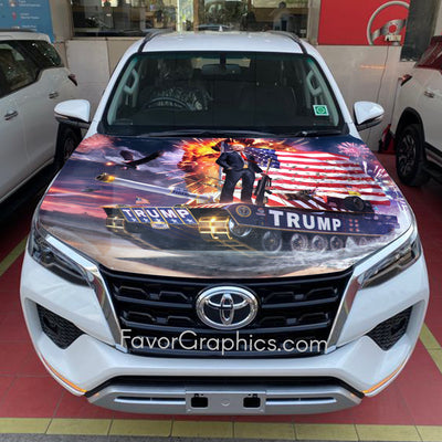 Donald Trump Itasha Car Vinyl Hood Wrap Decal Sticker