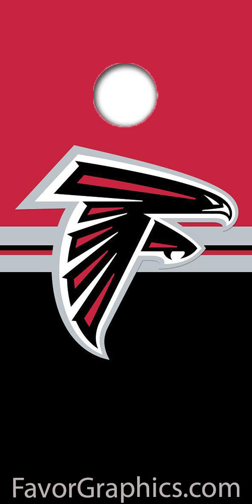 Atlanta Falcons Cornhole Wood Board Skin Vinyl Wrap Decal Sticker