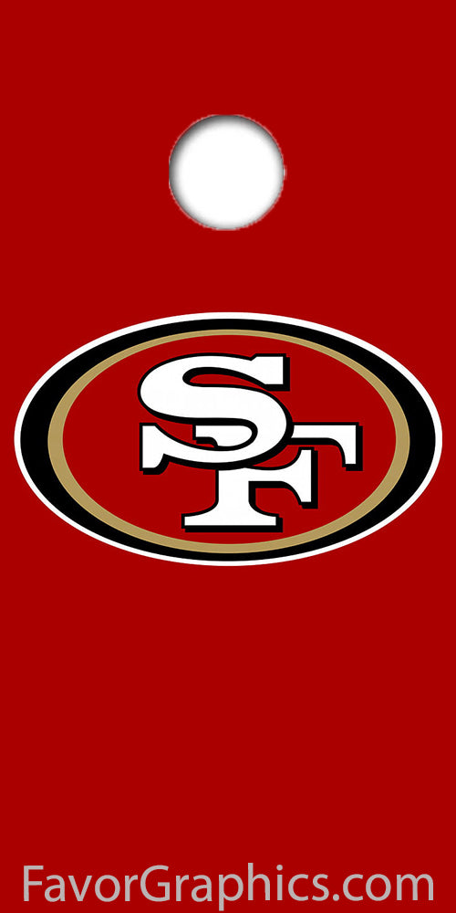 San Francisco 49ers Cornhole Wood Board Skin Vinyl Wrap Decal Sticker