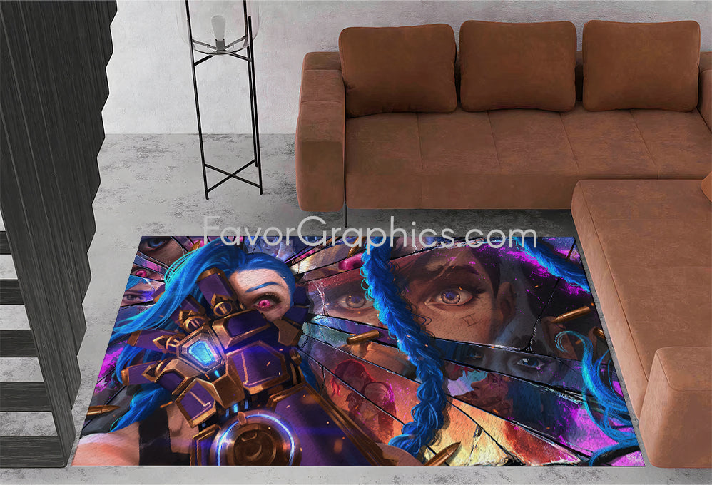 Jinx (League Of Legends) Home Bedroom Decor Rug Carpet Mat