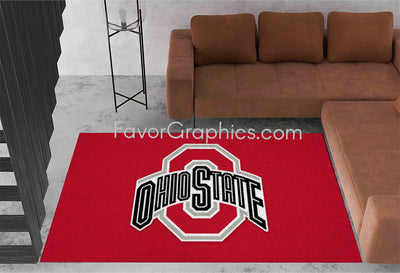 Ohio State Buckeyes Home Bedroom Decor Rug Carpet Mat