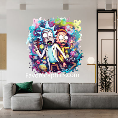 Rick And Morty Home Room Wall Vinyl Decal Sticker Mural Poster