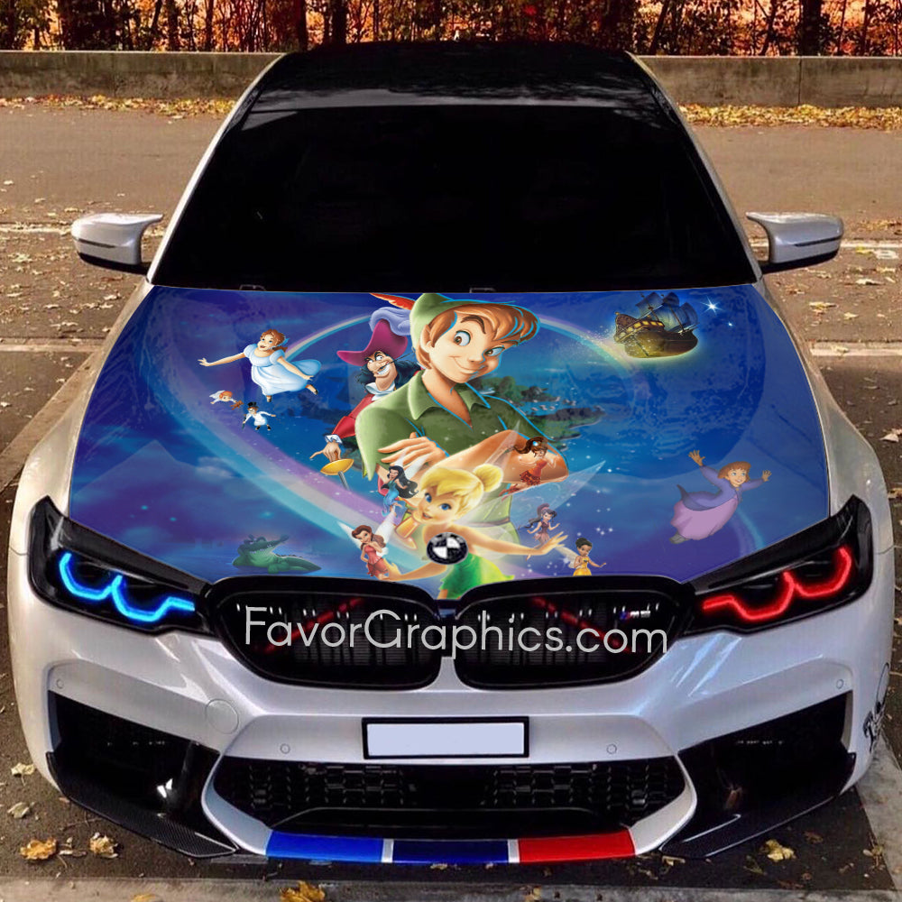 Peter Pan Itasha Car Vinyl Hood Wrap Decal Sticker