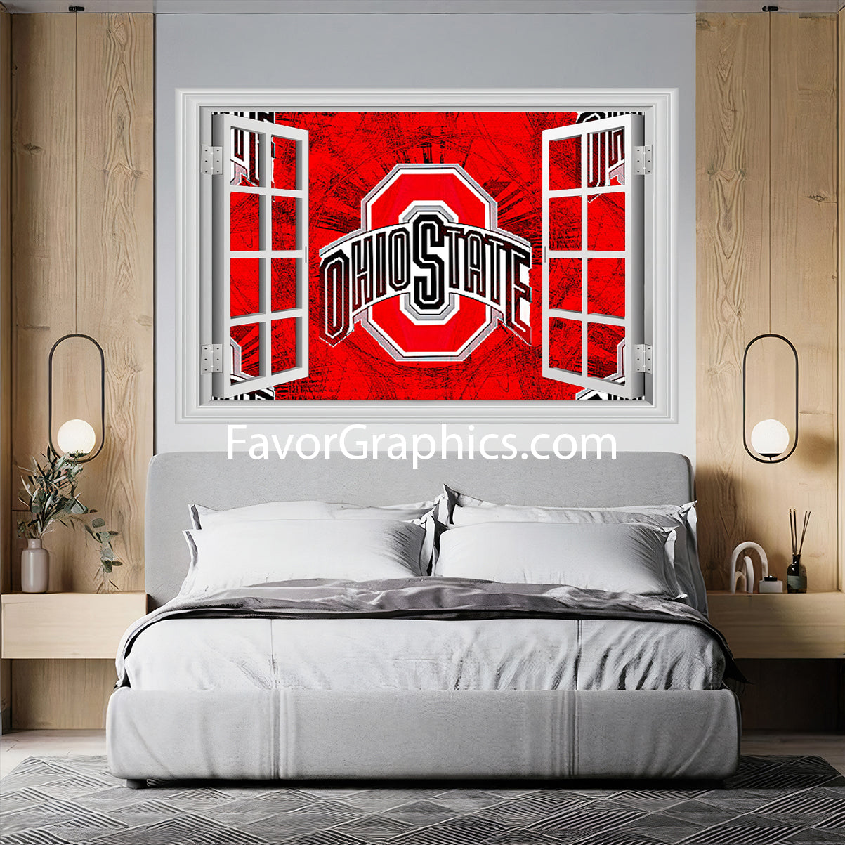 Ohio State Buckeyes Vinyl Wall Art Decal Sticker Poster Print Mural