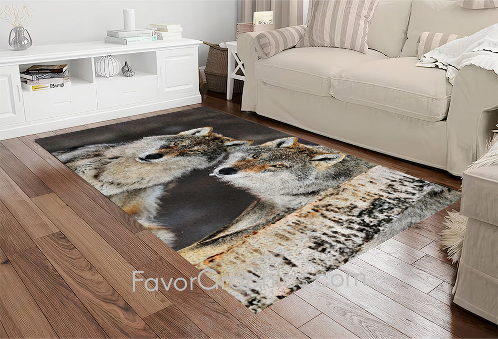 Wolf Home Bedroom Decor Rug Carpet Mat