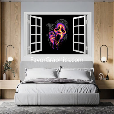 Scream Ghostface Vinyl Wall Art Decal Sticker Poster Print Mural