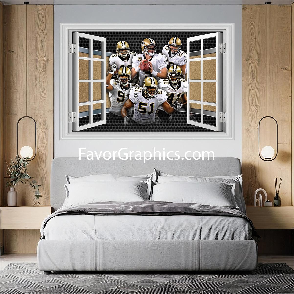 New Orleans Saints Vinyl Wall Art Decal Sticker Poster Print Mural