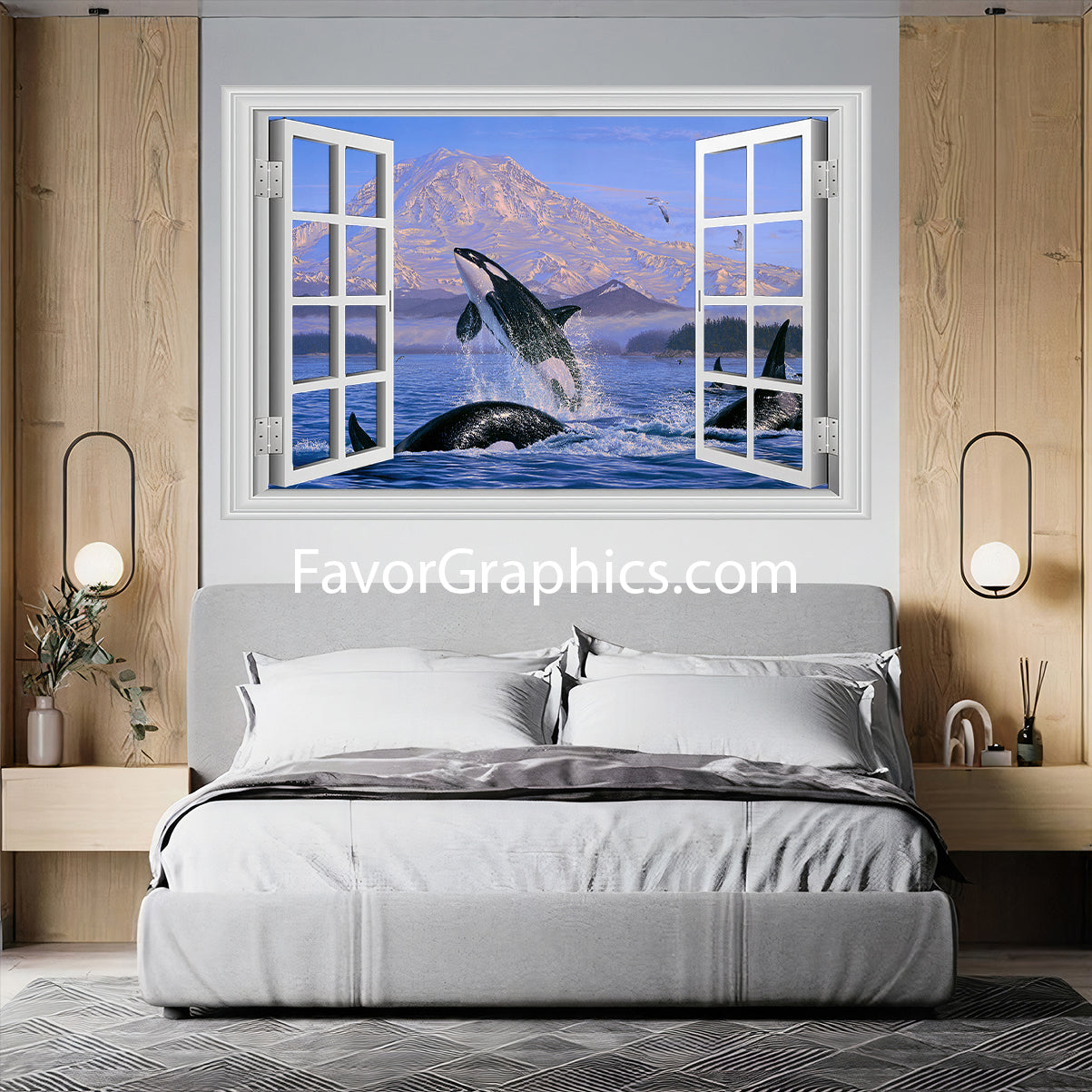 Orca Vinyl Wall Art Decal Sticker Poster Print Mural