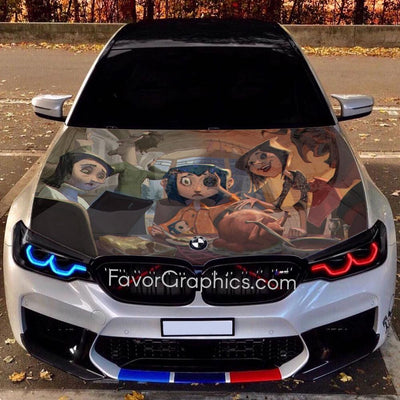 Coraline Itasha Car Vinyl Hood Wrap Decal Sticker