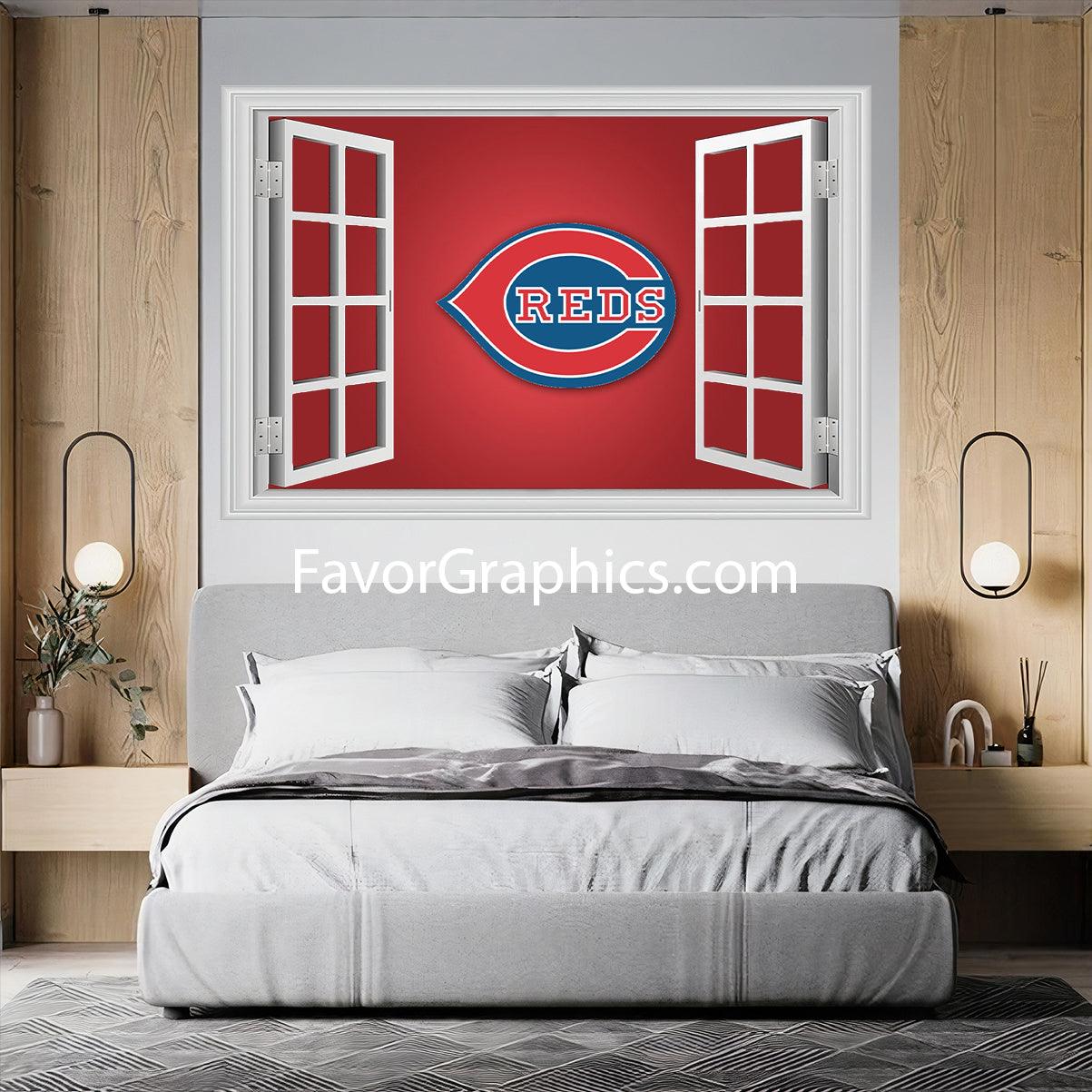 Cincinnati Reds Vinyl Wall Art Decal Sticker Poster Print Mural