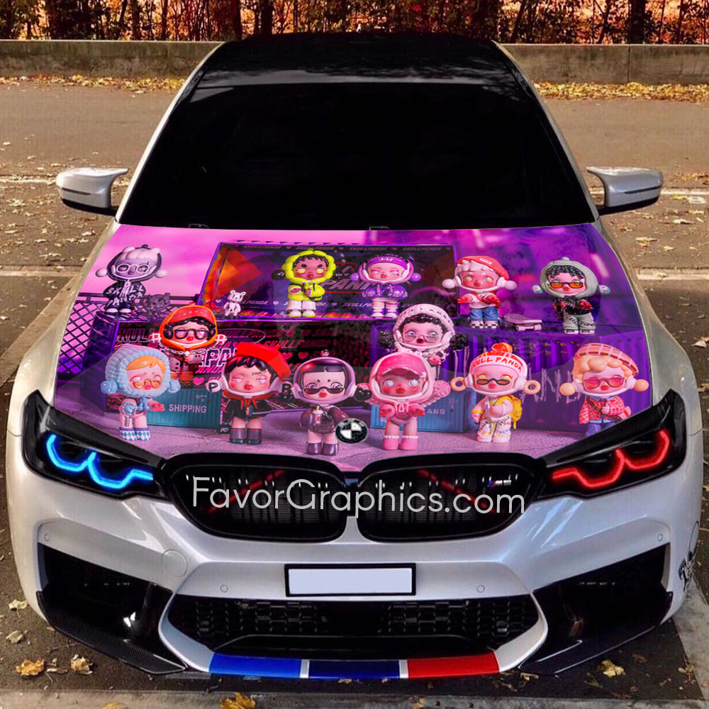 Skullpanda Itasha Car Vinyl Hood Wrap Decal Sticker