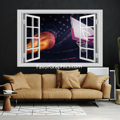 Basketball Vinyl Wall Art Decal Sticker Poster Print Mural