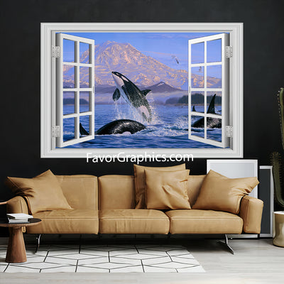 Orca Vinyl Wall Art Decal Sticker Poster Print Mural