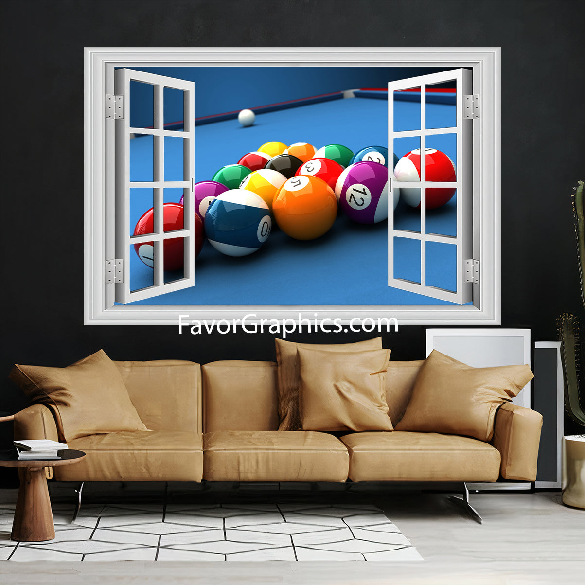 Billiard Vinyl Wall Art Decal Sticker Poster Print Mural