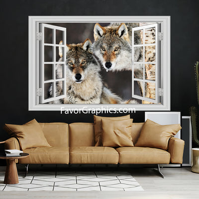 Wolf Vinyl Wall Art Decal Sticker Poster Print Mural