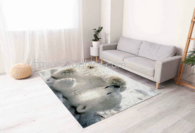 Polar Bear Home Bedroom Decor Rug Carpet Mat