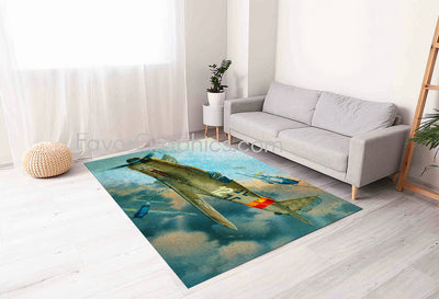 Aircraft Home Bedroom Decor Rug Carpet Mat