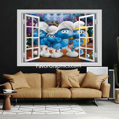 The Smurfs Vinyl Wall Art Decal Sticker Poster Print Mural