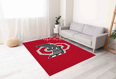 Ohio State Buckeyes Home Bedroom Decor Rug Carpet Mat