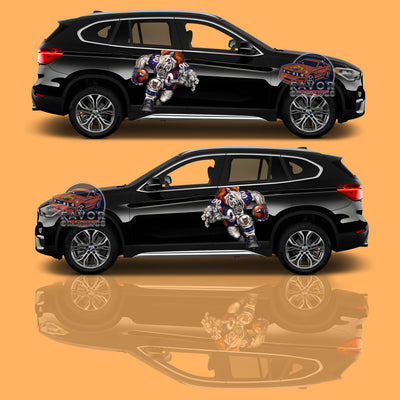 Denver Broncos Itasha Car Side Door Decal Vinyl Sticker