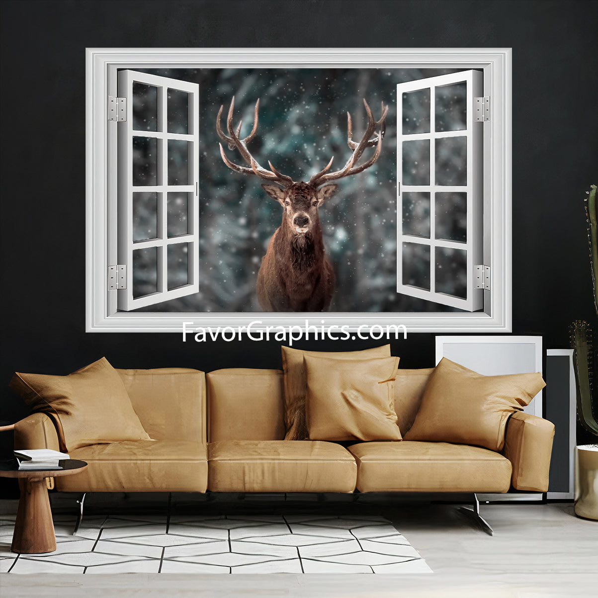 Deer Vinyl Wall Art Decal Sticker Poster Print Mural