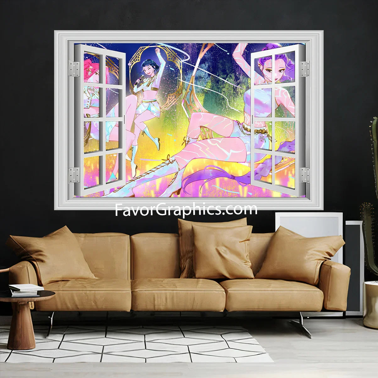 Huntrix HUNTR/X Kpop Demon Hunters Wall Art Poster Print Mural