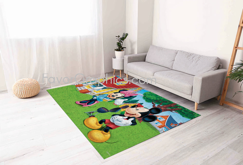 Mickey and Minnie Home Bedroom Decor Rug Carpet Mat