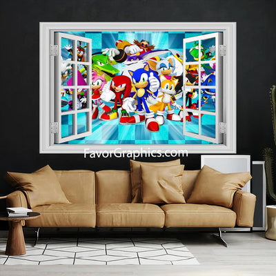 Sonic The Hedgehog Vinyl Wall Art Decal Sticker Poster Print Mural