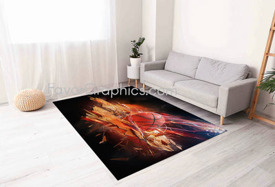 Basketball Home Bedroom Decor Rug Carpet Mat