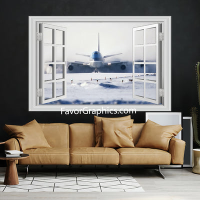 Boeing 747 Airplane Vinyl Wall Art Decal Sticker Poster Print Mural