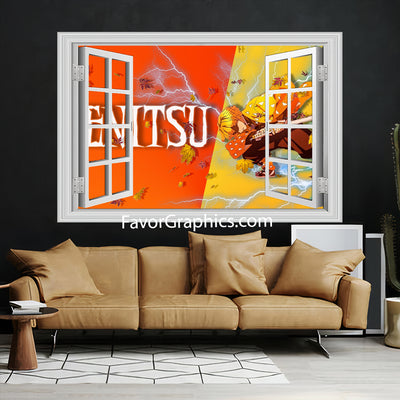 Zenitsu Agatsuma Vinyl Wall Art Decal Sticker Poster Print Mural