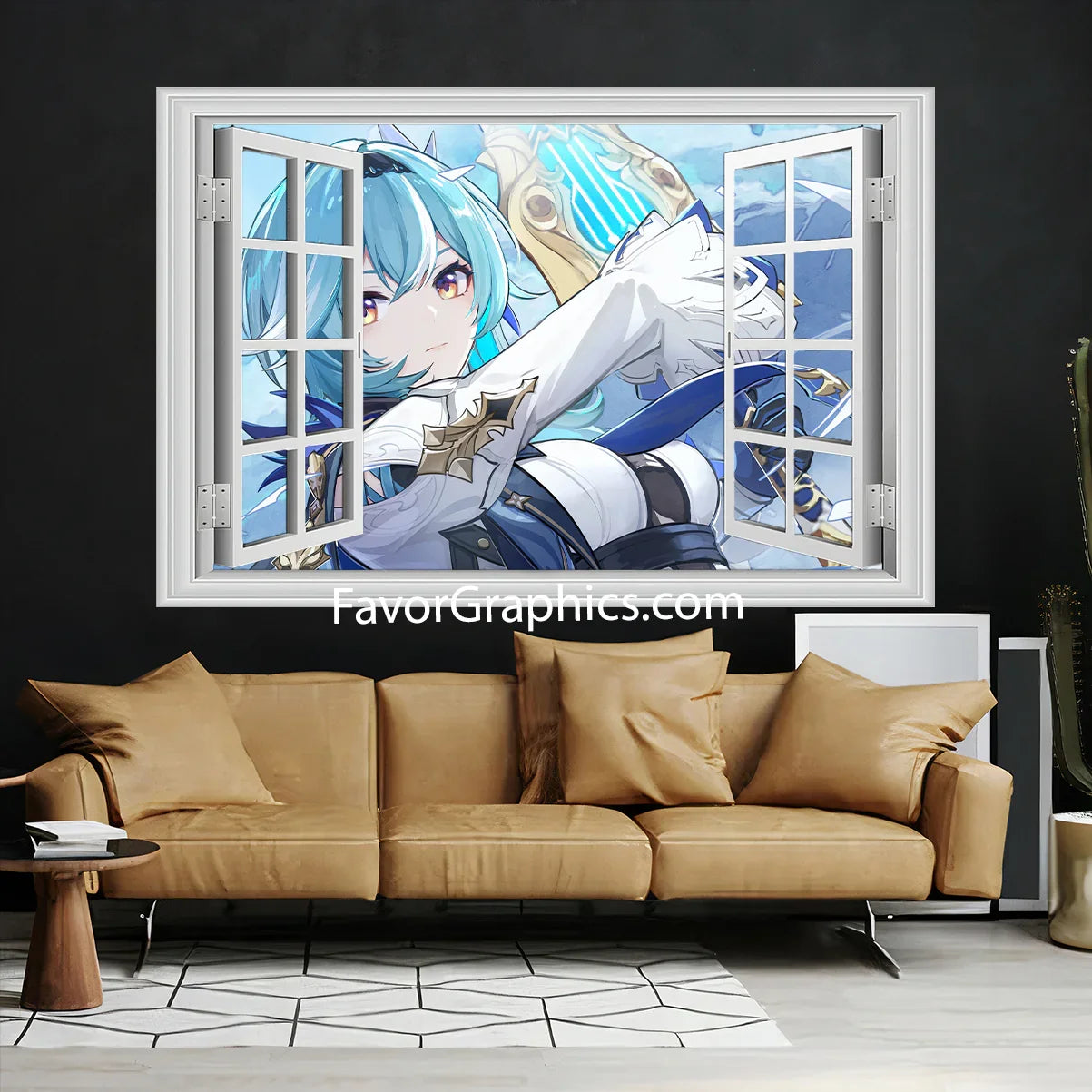 Eula (Genshin impact) Vinyl Wall Art Decal Sticker Poster Print Mural